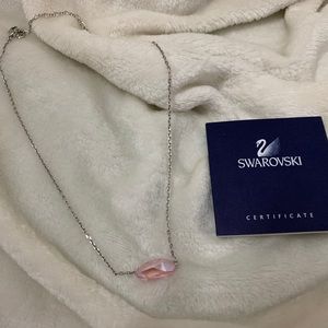 AUTHENTIC SWAROVSKI Pink Crystal station necklace